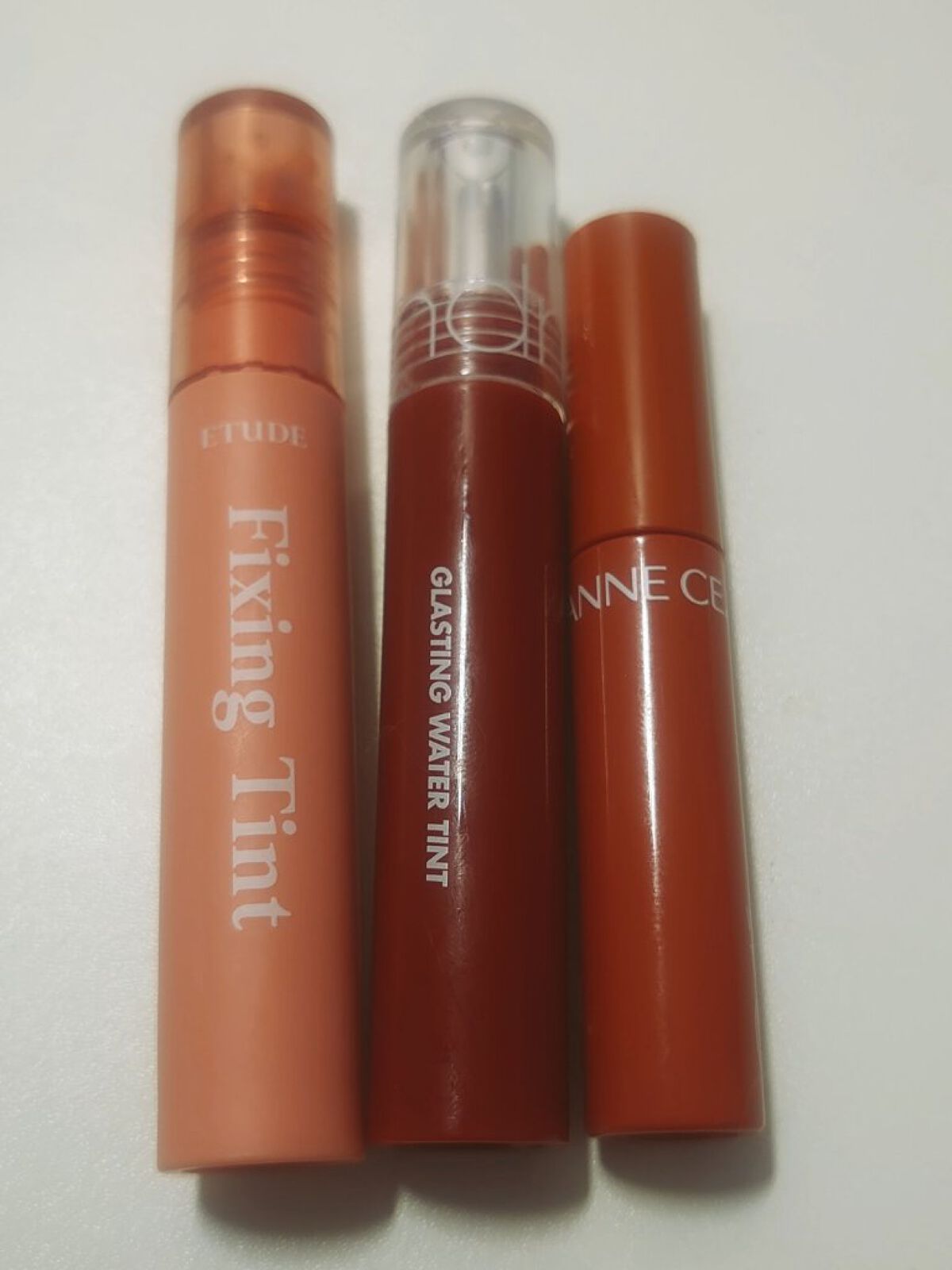 ウォータリーティントリップ 04 キャメルオレンジ/CEZANNE/リップティントを使ったクチコミ（3枚目）