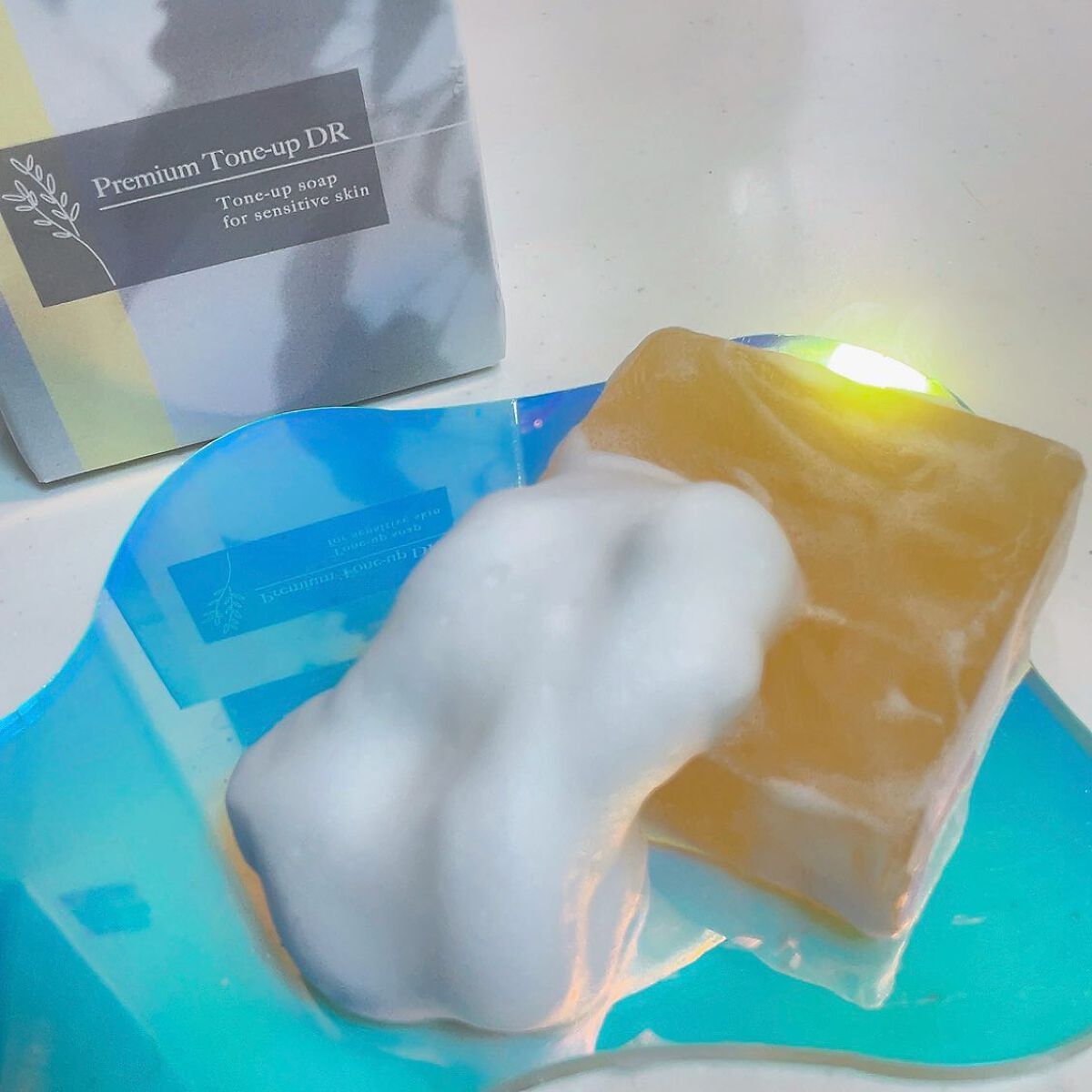 プレミアムトーンアップDR/swiss/洗顔石鹸を使ったクチコミ(4枚目)