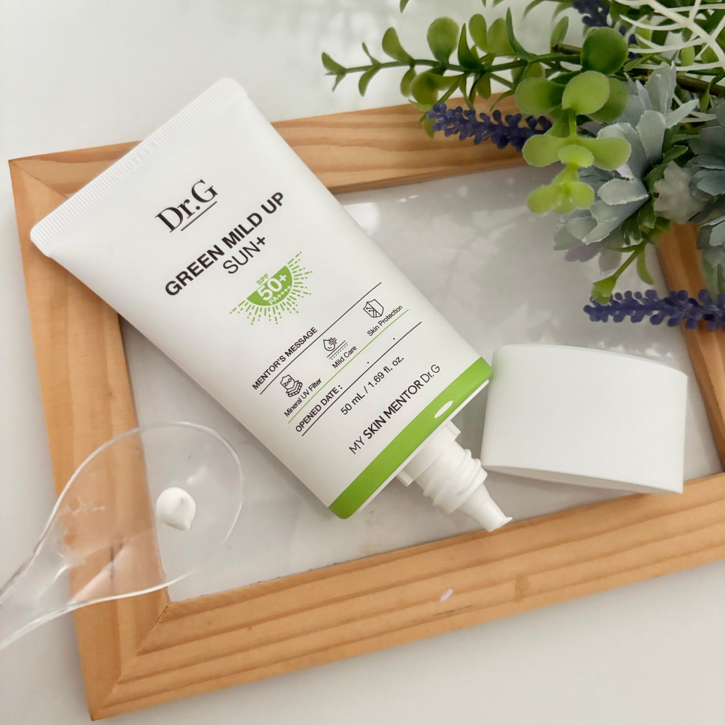 グリーンマイルドアップサンプラス/Dr.G/日焼け止めクリームを使ったクチコミ(2枚目)