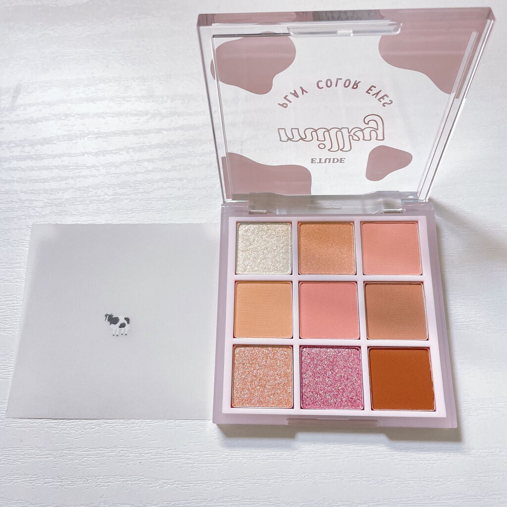 プレイカラーアイズ ≪ミルキーコレクション≫/ETUDE/アイシャドウパレットを使ったクチコミ(3枚目)