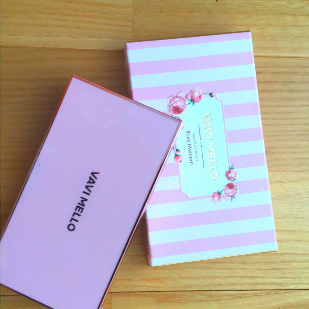 バレンタインボックス3ローズモーメント/VAVI MELLO/アイシャドウパレットを使ったクチコミ（1枚目）