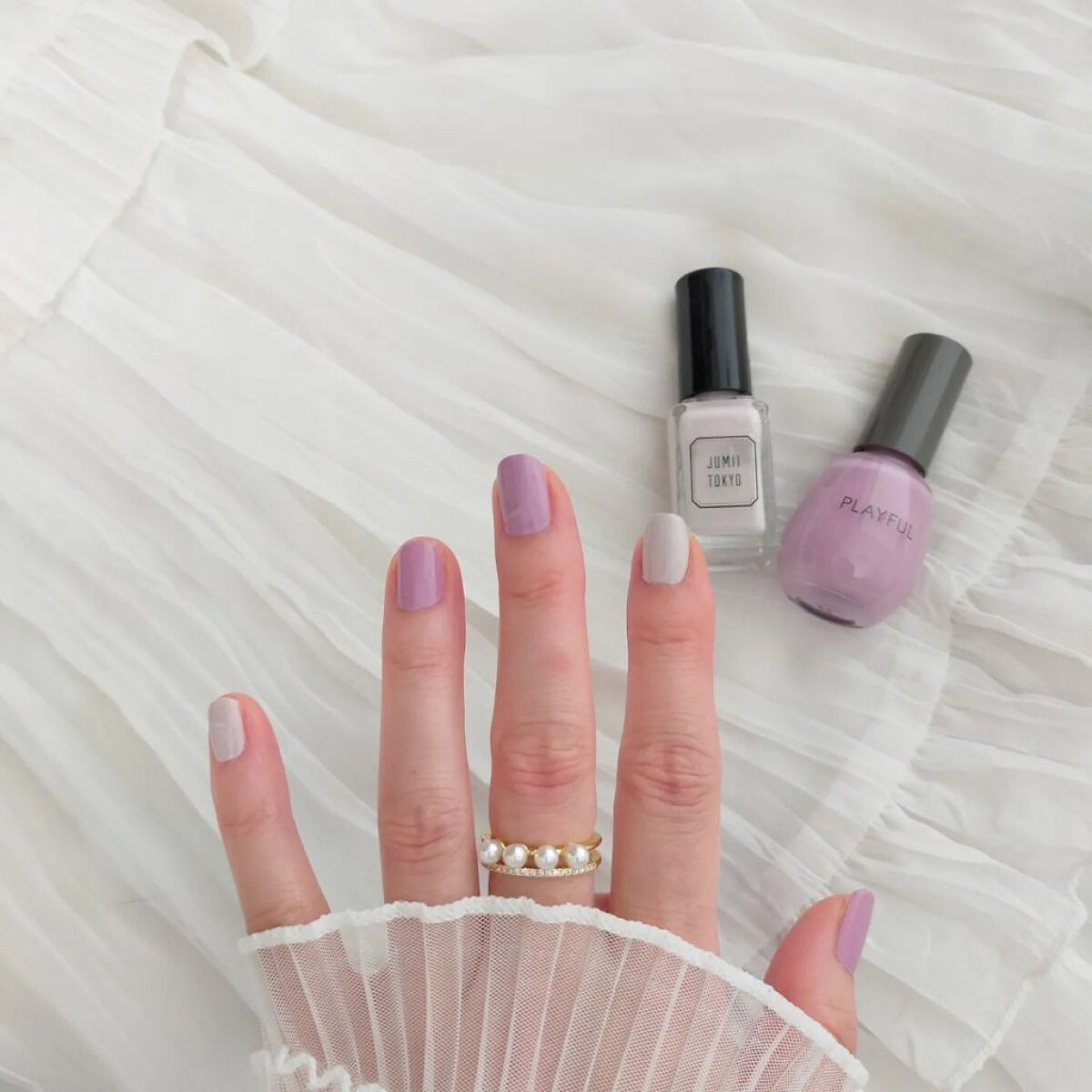 プレイフル コーディネートネイル/PLAYFUL/オールインワンネイルを使ったクチコミ（2枚目）