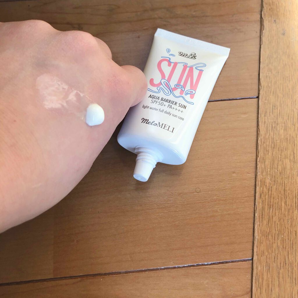 メロメリ アクア バリアサン/meloMELI/日焼け止めクリームを使ったクチコミ(2枚目)