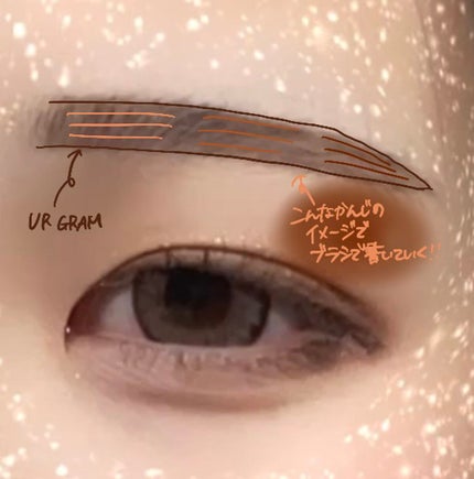 ダブルエンドアイブロウブラシ スマッジタイプ/ロージーローザ/メイクブラシを使ったクチコミ(2枚目)