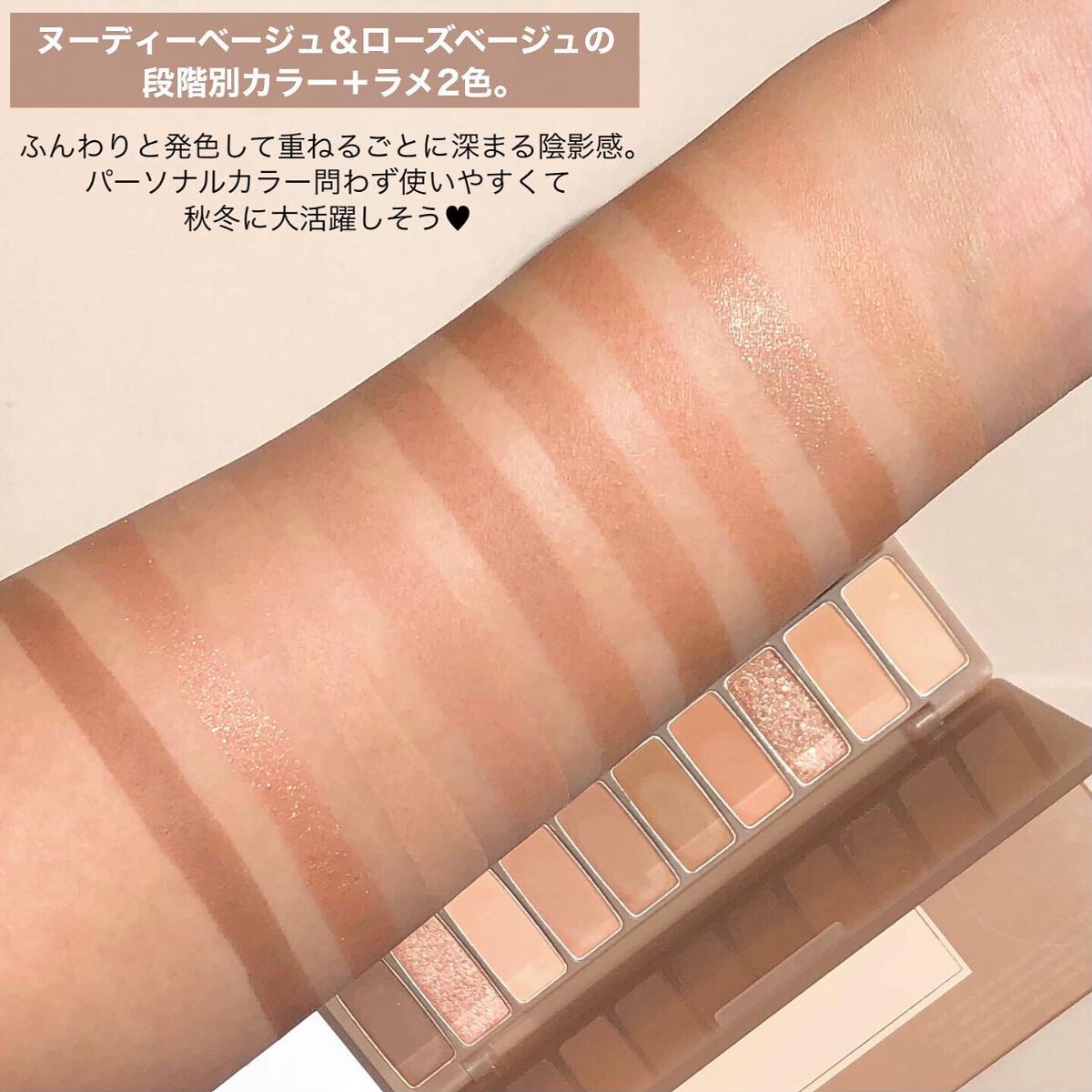 プレイカラー アイシャドウ/ETUDE/アイシャドウパレットを使ったクチコミ(4枚目)