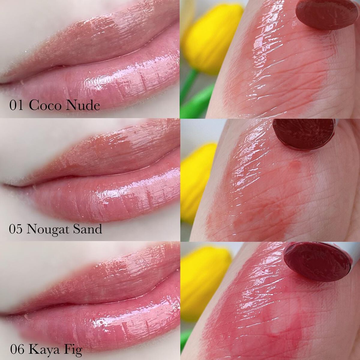 グラスティングメルティングバーム/rom&nd/リップバームを使ったクチコミ(4枚目)