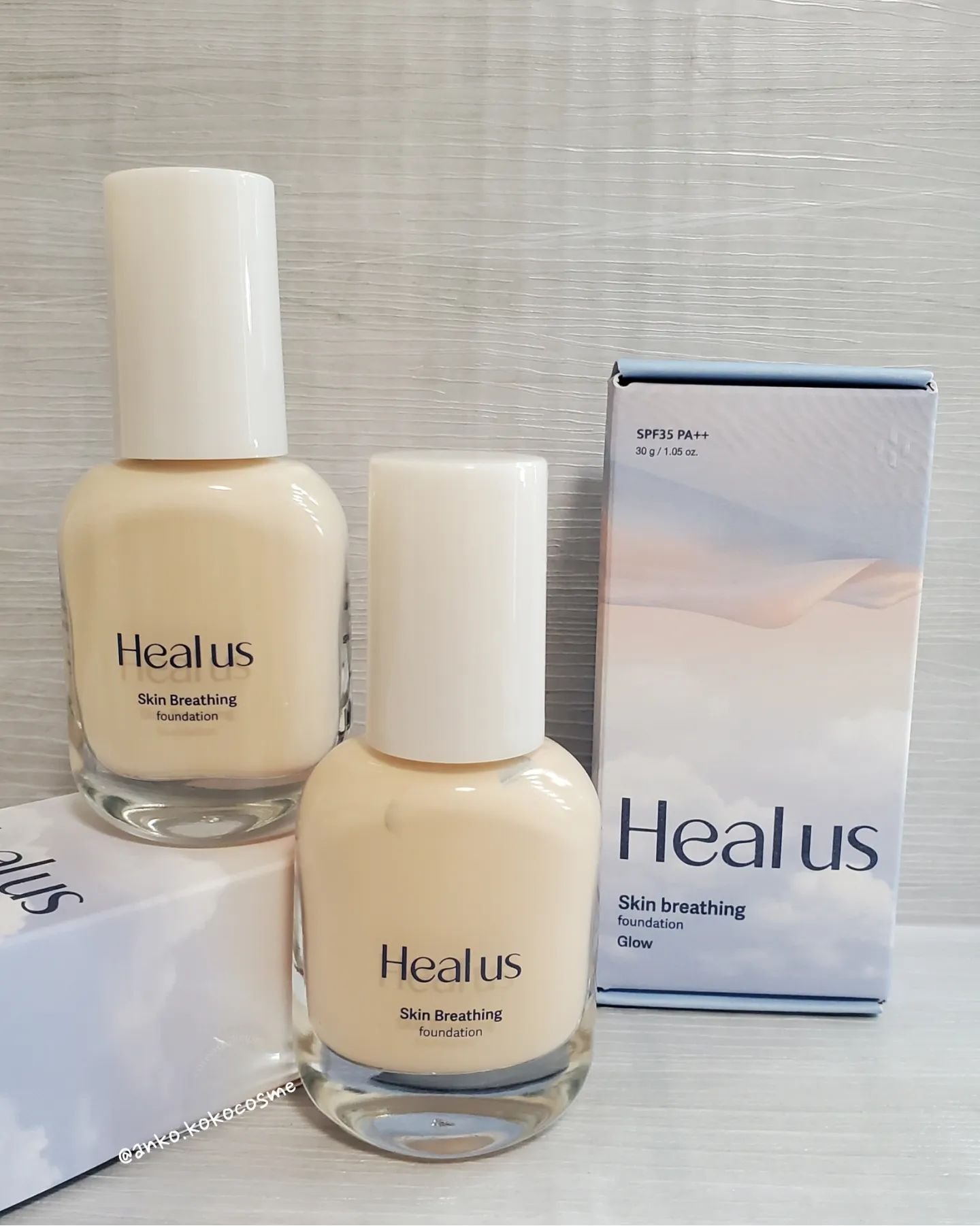 Skin  breathing foundation Glow/Healus/リキッドファンデーションを使ったクチコミ（1枚目）
