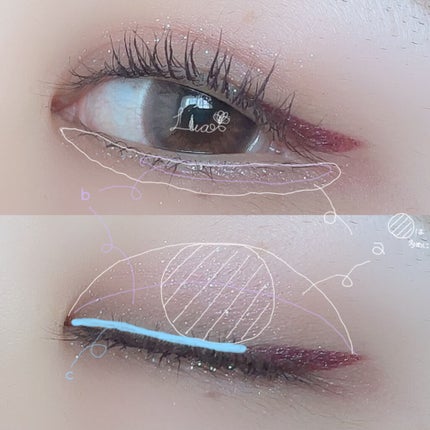 ラブ・ライナー リキッド グリッターコレクション/ラブ・ライナー/リキッドアイライナーを使ったクチコミ(2枚目)