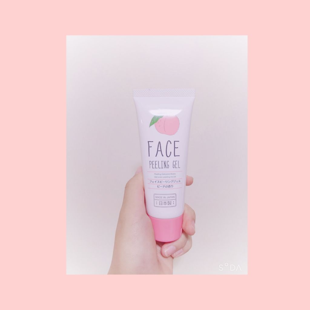 フェイスピーリングジェル ピーチの香り/DAISO/ピーリングを使ったクチコミ(1枚目)