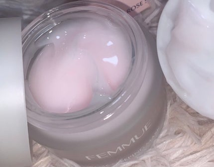 ローズウォーター スリーピングマスク/FEMMUE/フェイスクリームを使ったクチコミ(3枚目)