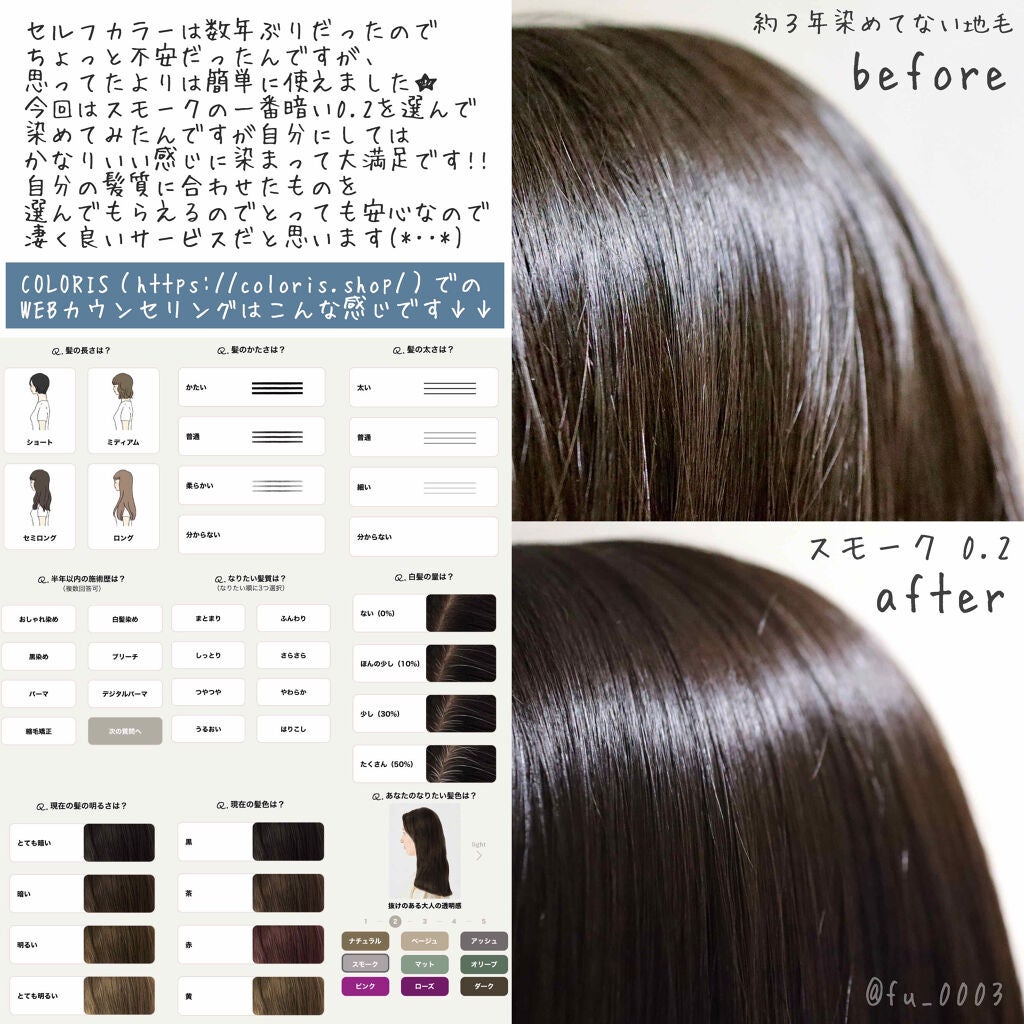 パーソナライズヘアカラー COLORIS/COLORIS/ヘアカラーを使ったクチコミ(4枚目)