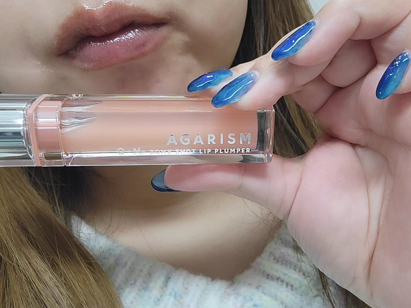 キューミ―ボムショットリッププランパー/AGARISM/リッププランパーを使ったクチコミ(5枚目)