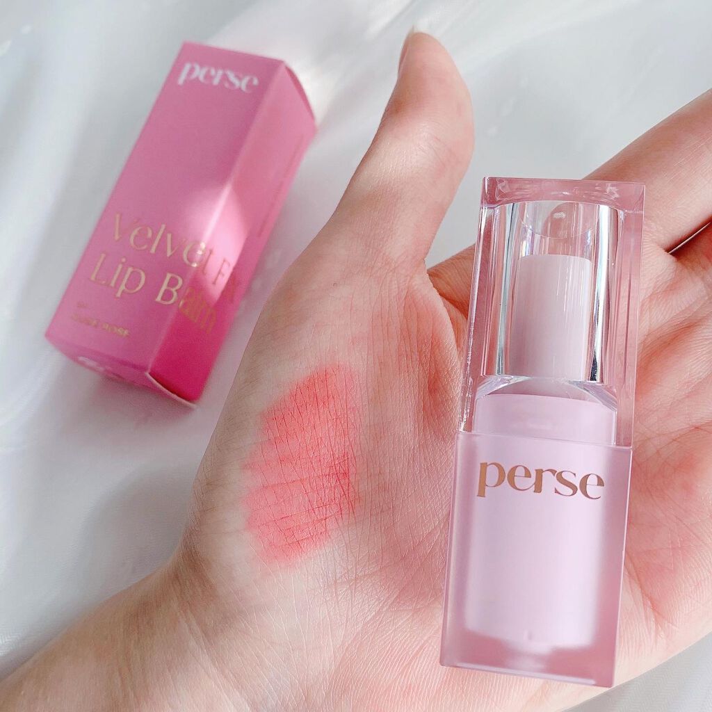 ベルベットフィックスリップバーム/perse/リップバームを使ったクチコミ(4枚目)