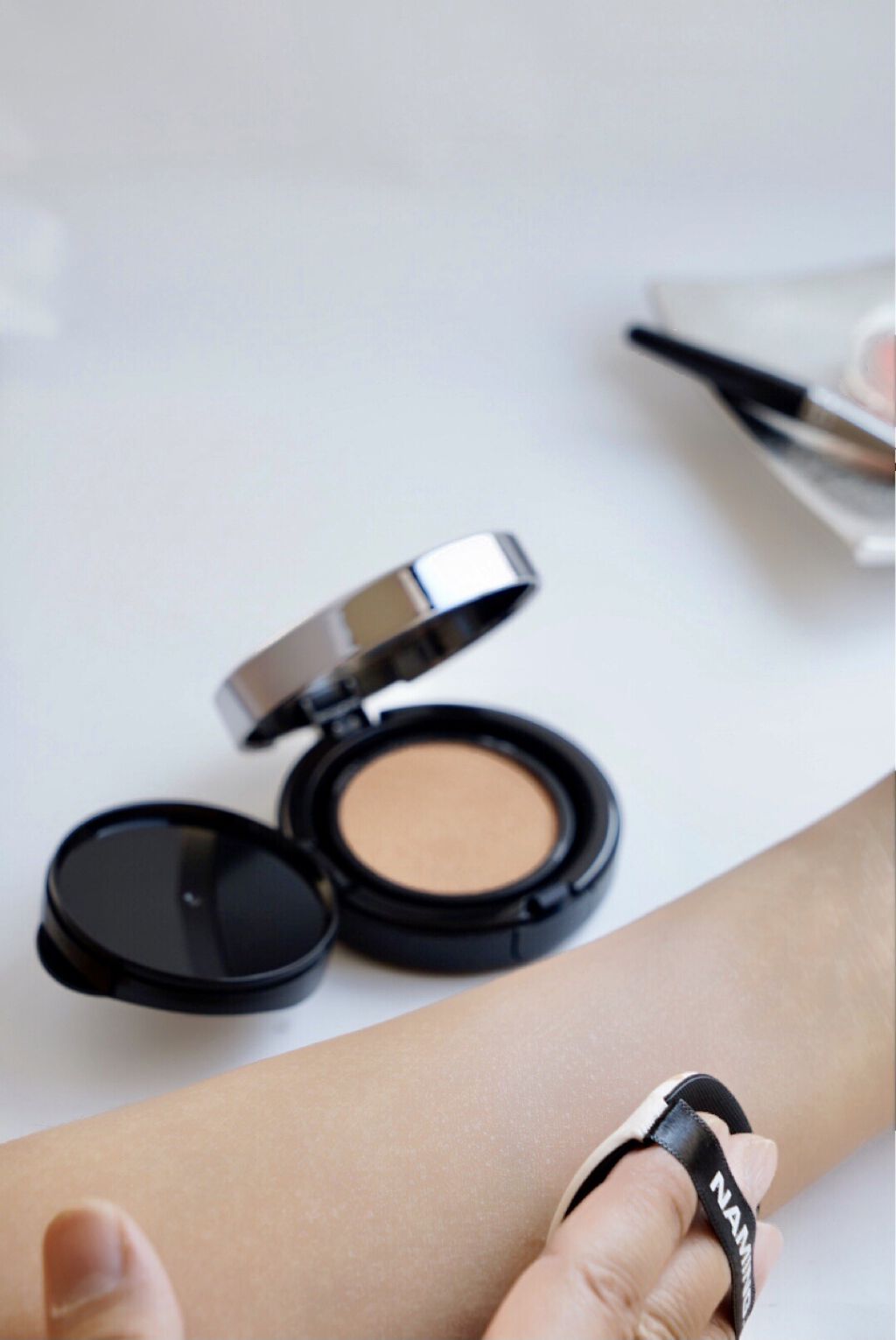 ネーミング フラッフィーパウダーブラッシュ CRR01 PERKY/NAMING./パウダーチークを使ったクチコミ（3枚目）