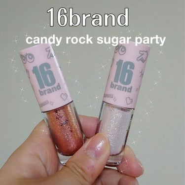 CANDYROCK SUGARPARTY/16BRAND/リキッドアイシャドウを使ったクチコミ（1枚目）