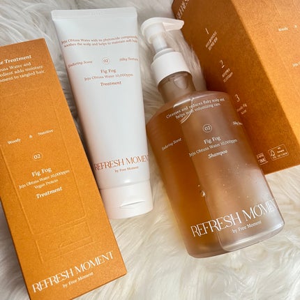 リフレッシュモーメントパフュームシャンプー/トリートメント Fig Fog/Free Moment /市販シャンプーを使ったクチコミ(4枚目)