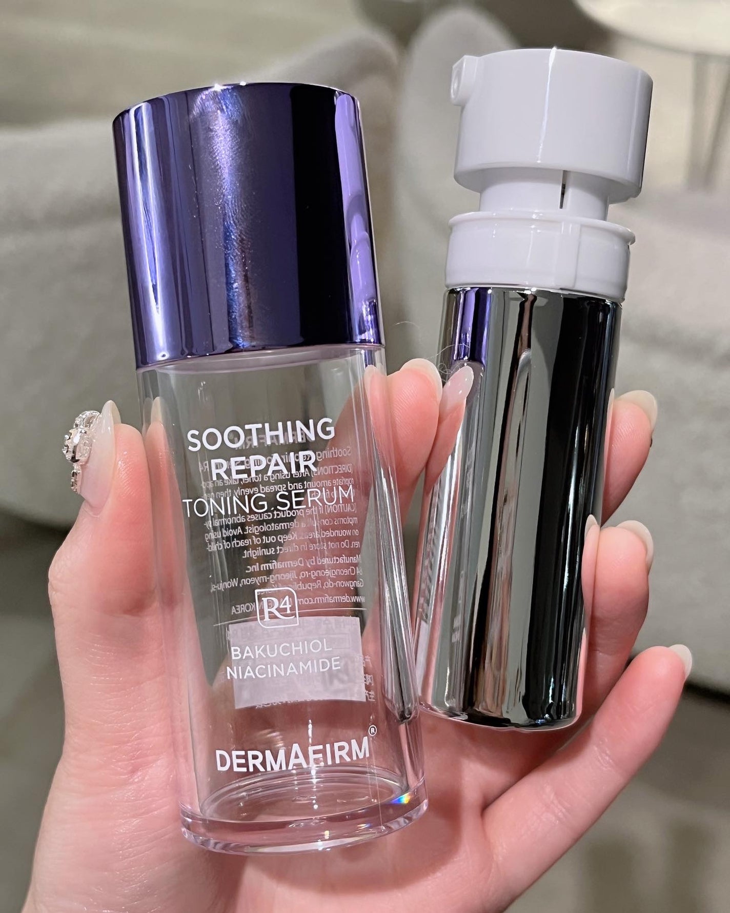 SOOTHING REPAIR TONING SERUM R4/ダーマファーム/美容液を使ったクチコミ(8枚目)