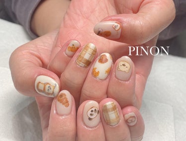 絵本シリーズ☺︎
パンどろぼうネイル💅　

マットコートでほわっとした感じ
めっちゃ可愛いかったです！

娘にお土産までありがとうございます！
きゃーっ！可愛い😍❤️と喜んでいました^ ^
そして12月