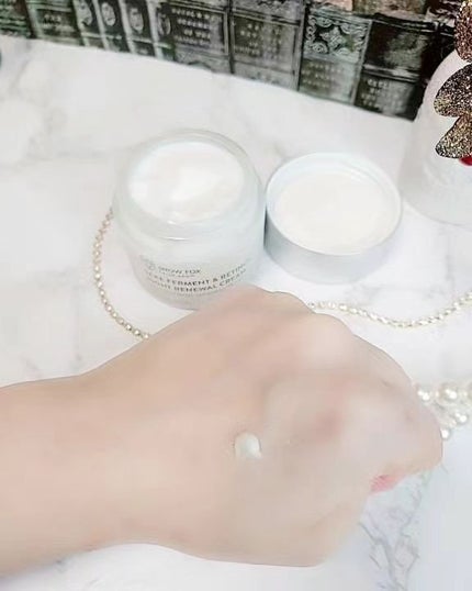 SAKE ナイトクリーム/SNOW FOX SKINCARE/フェイスクリームを使ったクチコミ(4枚目)