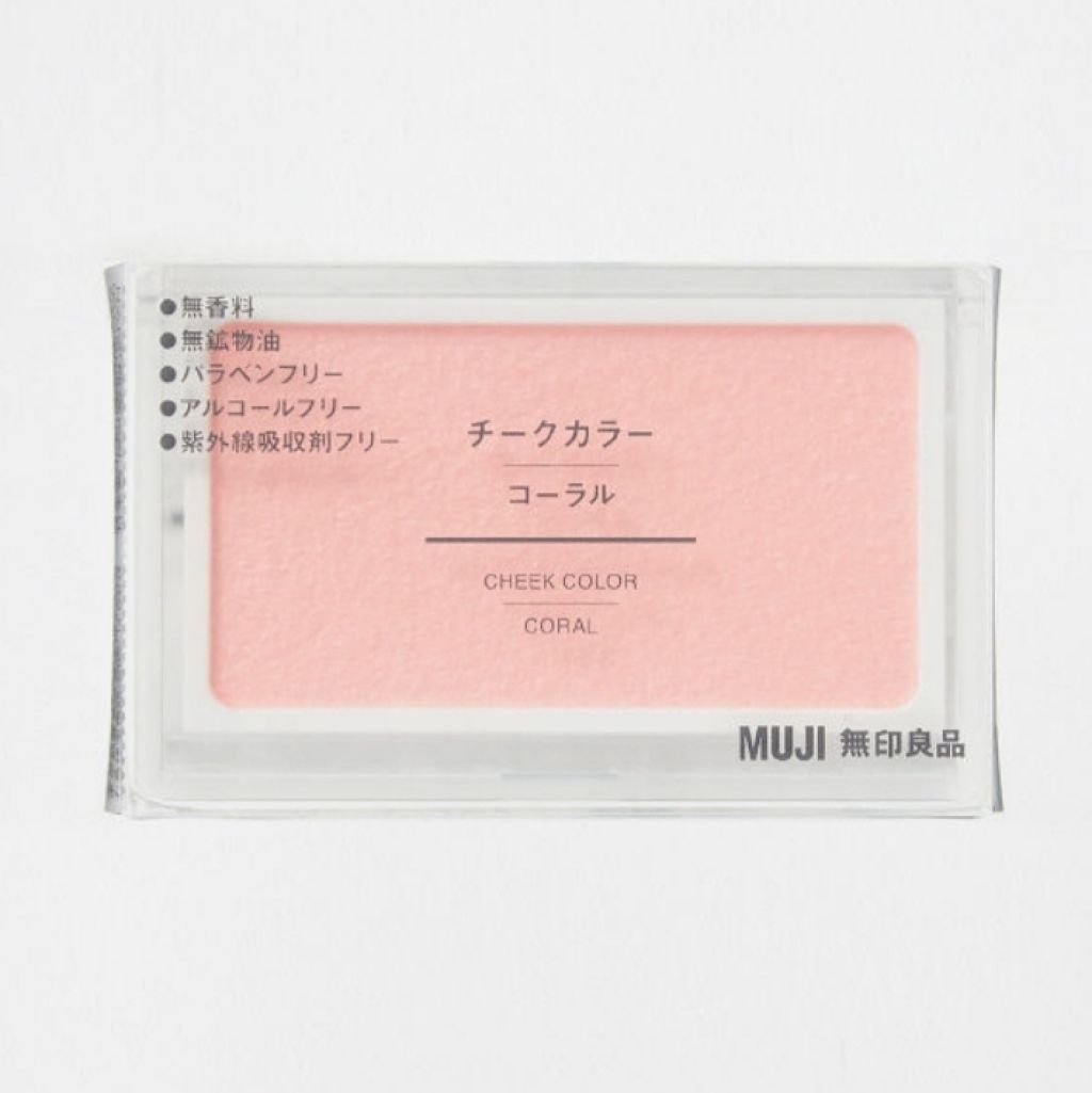 チークカラー/無印良品/パウダーチークを使ったクチコミ（1枚目）