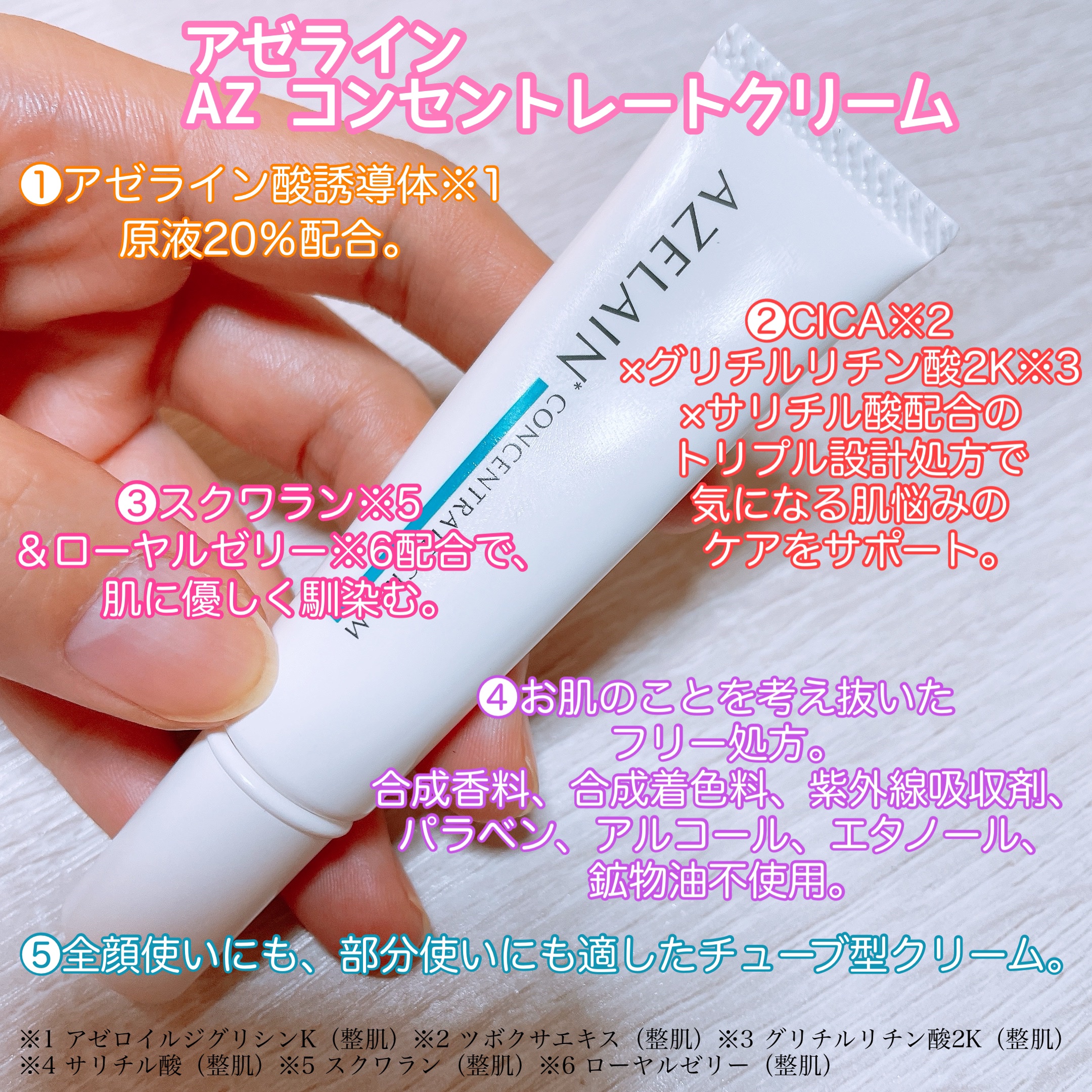 AZLAIN　クリーム　AZコンセントトレートクリーム/AZELAIN/フェイスクリームを使ったクチコミ（2枚目）