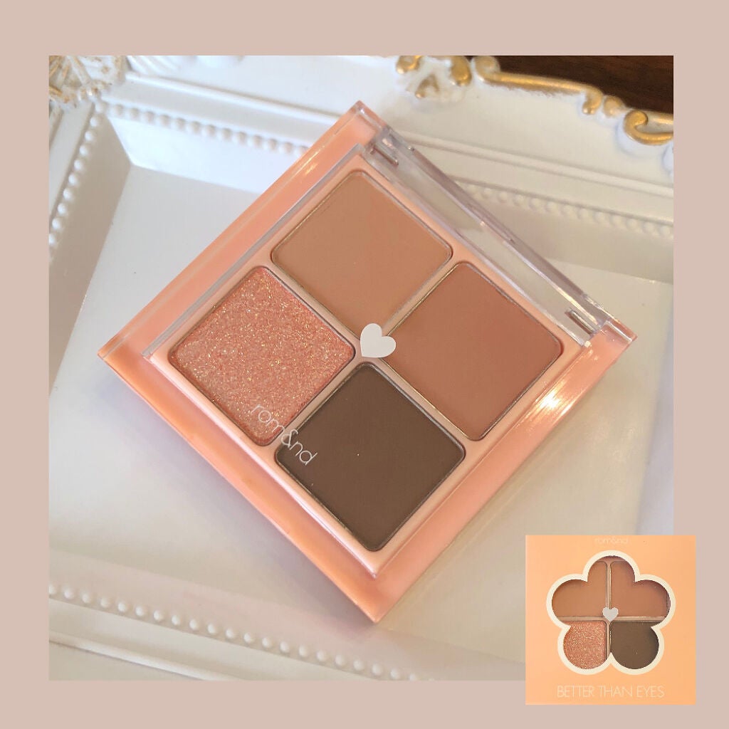 ベターザンアイズ/rom&nd/アイシャドウパレットを使ったクチコミ(1枚目)