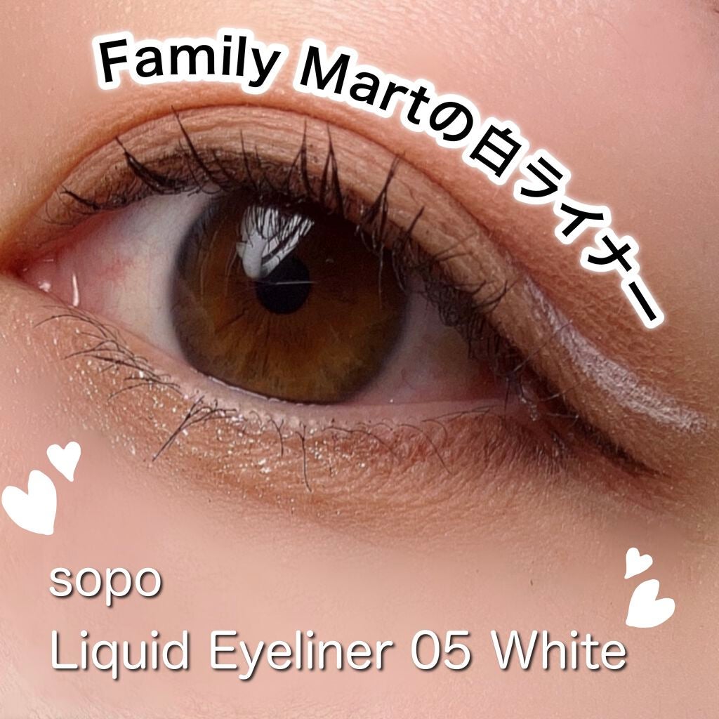 リキッドアイライナー/sopo/リキッドアイライナーを使ったクチコミ(1枚目)