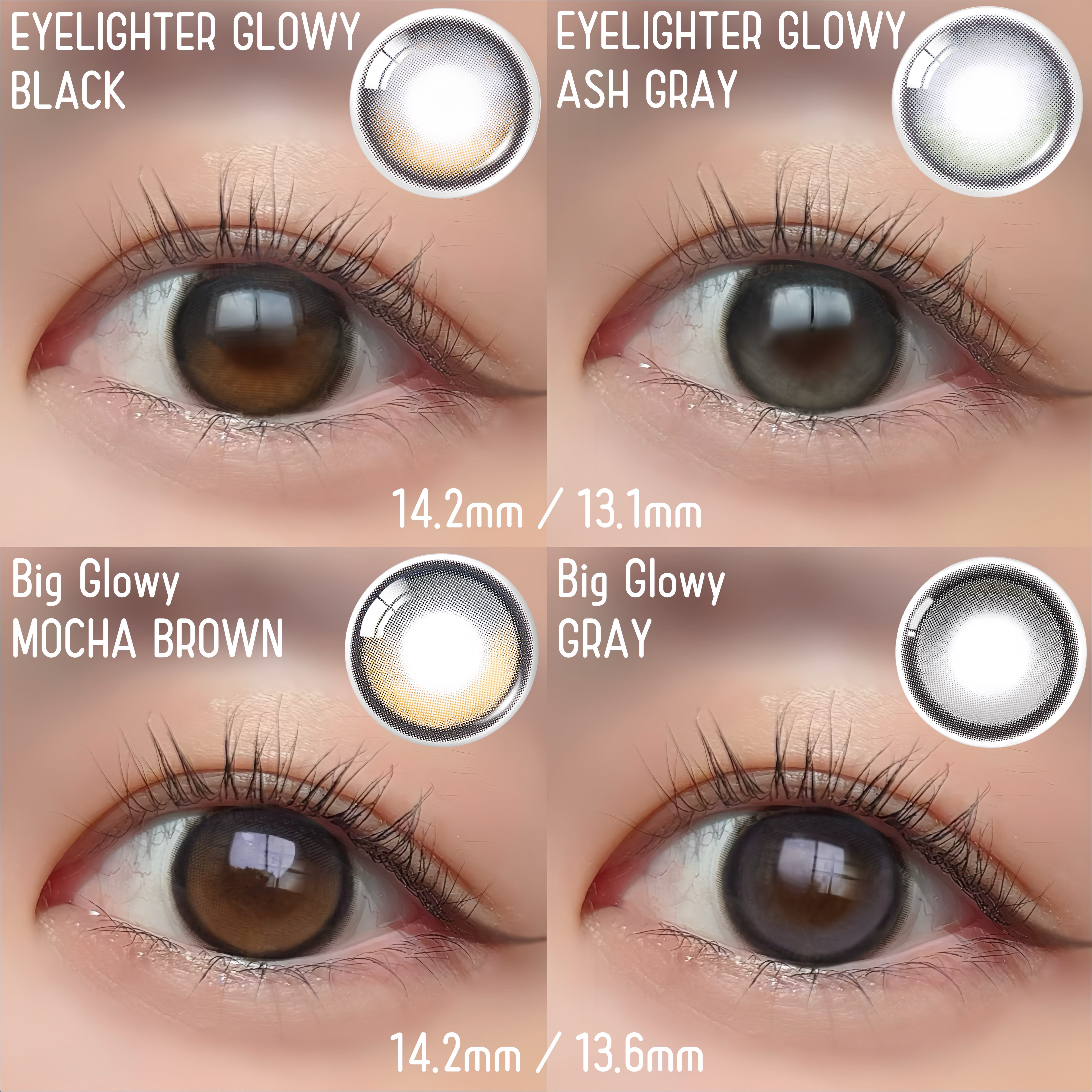 Eyelighter Glowy 1Month/OLENS/カラーコンタクトレンズを使ったクチコミ（3枚目）