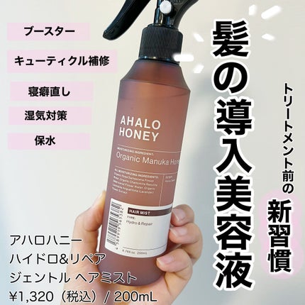 ハイドロ&リペア ジェントル ヘアミスト/AHALO HONEY/プレスタイリング・寝ぐせ直しを使ったクチコミ(1枚目)