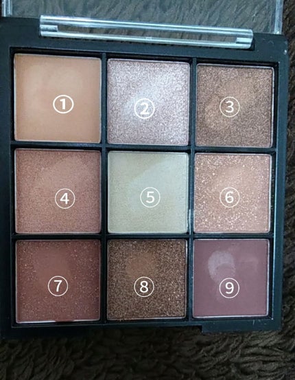 UR GLAM BLOOMING EYE COLOR PALETTE/U R GLAM/アイシャドウパレットを使ったクチコミ(2枚目)