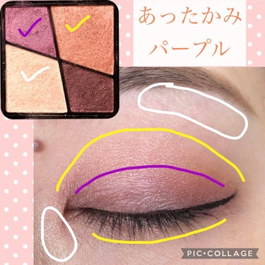 UR GLAM　VELVET EYE COLOR PALETTE/U R GLAM/アイシャドウパレットを使ったクチコミ（3枚目）