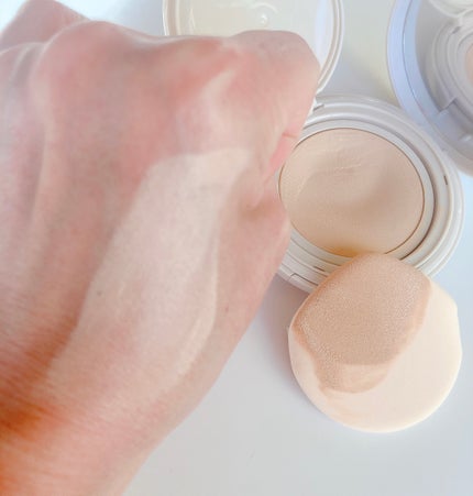 Pore Caring Mesh Cushion/BeginS by JUNGSAEMMOOL/クッションファンデーションを使ったクチコミ(3枚目)