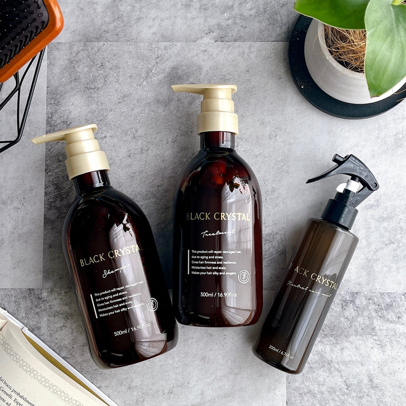 ブラッククリスタル シャンプー & トリートメント/BLACK CRYSTAL/サロンシャンプーを使ったクチコミ(1枚目)