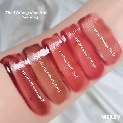 ザ ウォータリーデューティント/MERZY/リップティントを使ったクチコミ(7枚目)