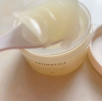 オレンジクレンジングシャーベット/AROMATICA/クレンジングバームを使ったクチコミ(3枚目)