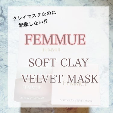 ソフトクレイ ベルベットマスク/FEMMUE/洗い流すパック・マスクを使ったクチコミ（1枚目）