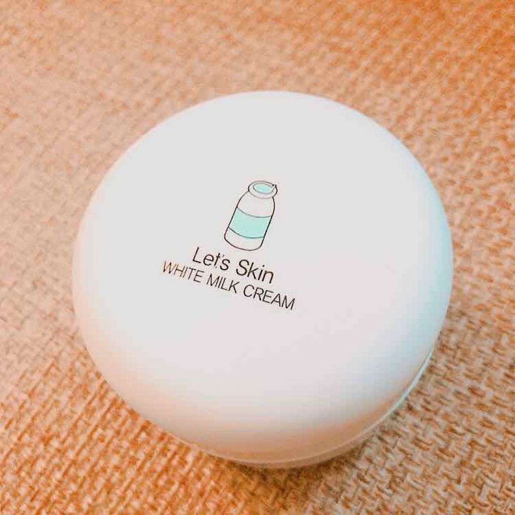 レッツスキン ホワイト ミルククリーム/SHINBEE JAPAN /フェイスクリームを使ったクチコミ（2枚目）