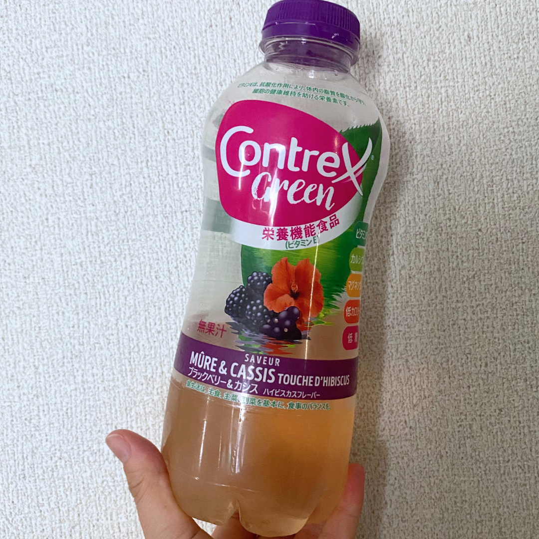 Contrex Green ブラックベリー＆カシス ハイビスカスフレーバー/コントレックス/ドリンクを使ったクチコミ（1枚目）
