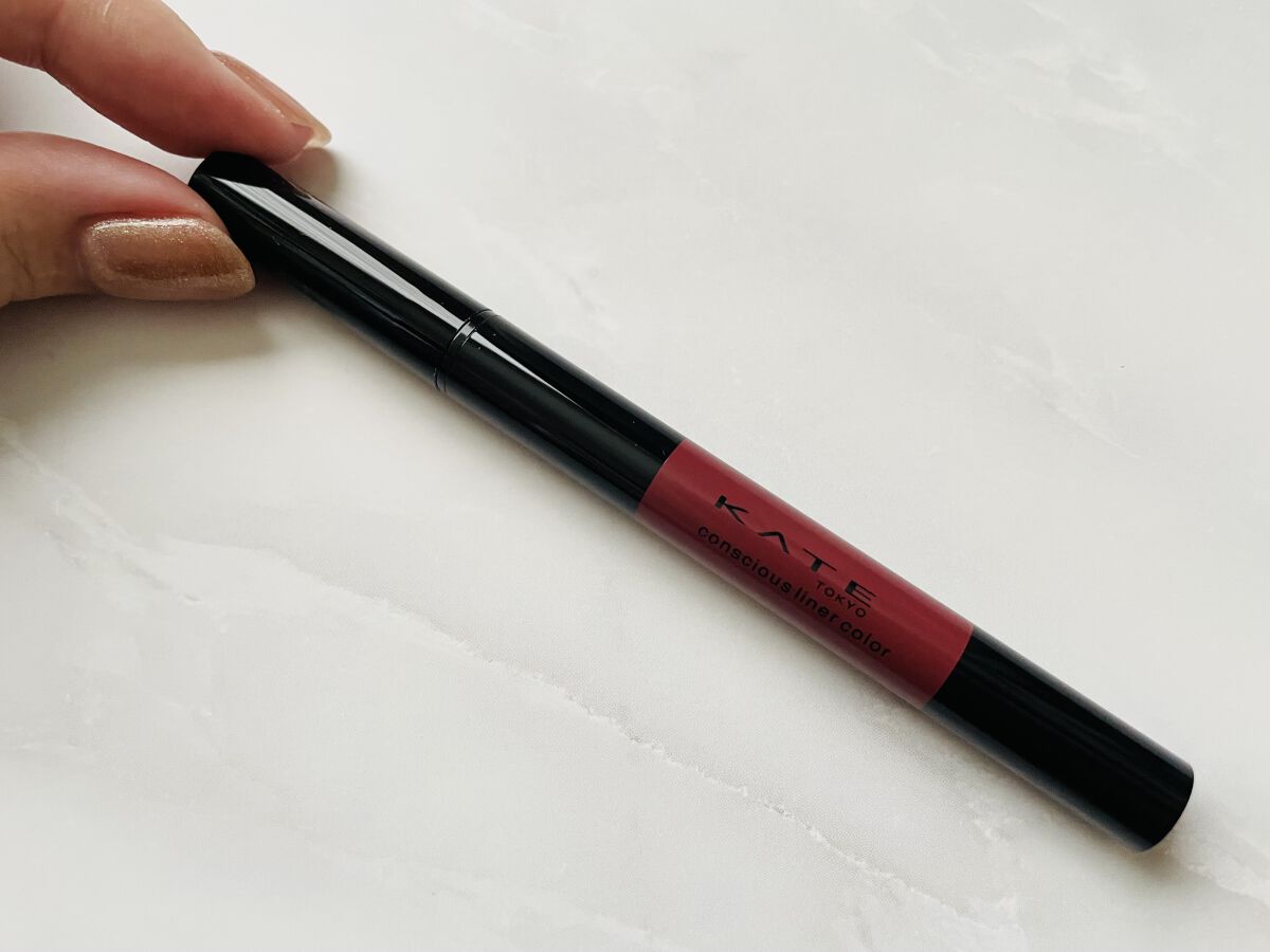 コンシャスライナーカラー 08 シックバーガンディ/KATE/リキッドアイライナーを使ったクチコミ（1枚目）
