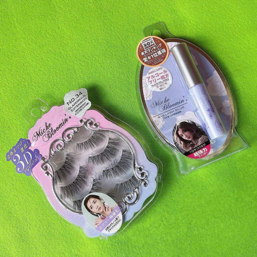 ミッシュブルーミン 3Dアイラッシュライン NO.34グラマラスエクステンション/ミッシュブルーミン/つけまつげを使ったクチコミ（1枚目）