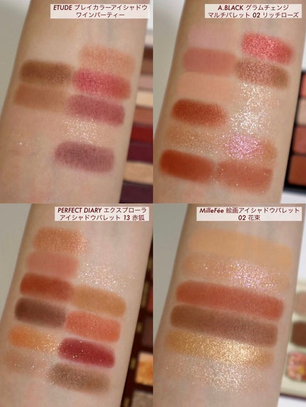 エクスプローラ12色 動物アイシャドウパレット/PERFECT DIARY/アイシャドウパレットを使ったクチコミ(2枚目)