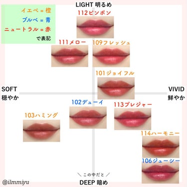 フルーティーグラムティント 106 ジューシー/Laka/口紅を使ったクチコミ（2枚目）