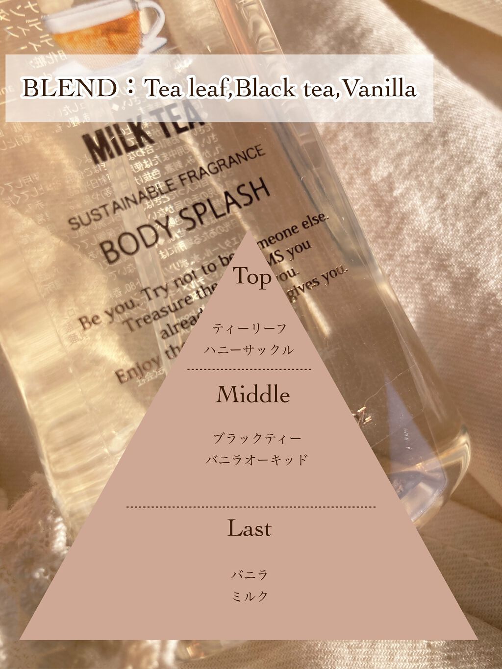 フレグランスボディスプラッシュ(ミルクティー)/フェルナンダ/香水(その他)を使ったクチコミ(3枚目)