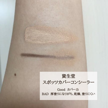 スポッツカバー ファウンデイション/SHISEIDO/クリームコンシーラーを使ったクチコミ(4枚目)