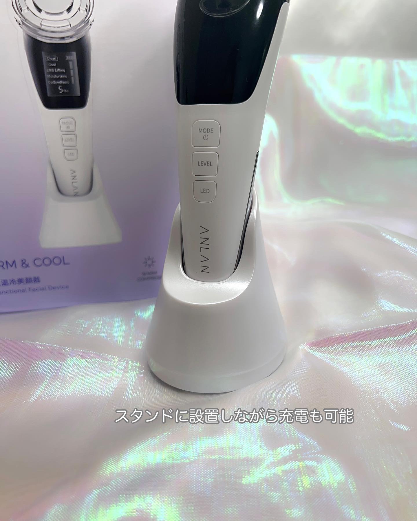 多機能温冷美顔器/ANLAN/美顔器・マッサージを使ったクチコミ（3枚目）