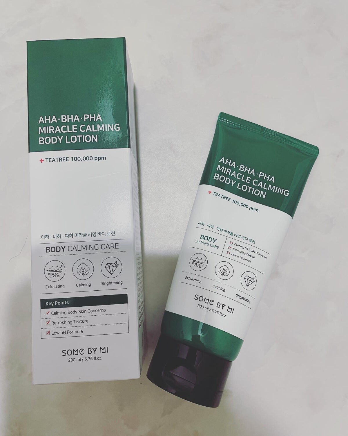 AHA.BHA.PHAミラクルカーミングボディローション /SOME BY MI/ボディローションを使ったクチコミ(1枚目)