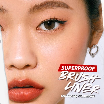 スーパープルーフ ブラッシュ ライナー/CLIO/リキッドアイライナーを使ったクチコミ(1枚目)