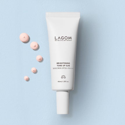 トーンアップサン UVクリーム SPF50+ PA++++/LAGOM /日焼け止めクリームを使ったクチコミ(1枚目)