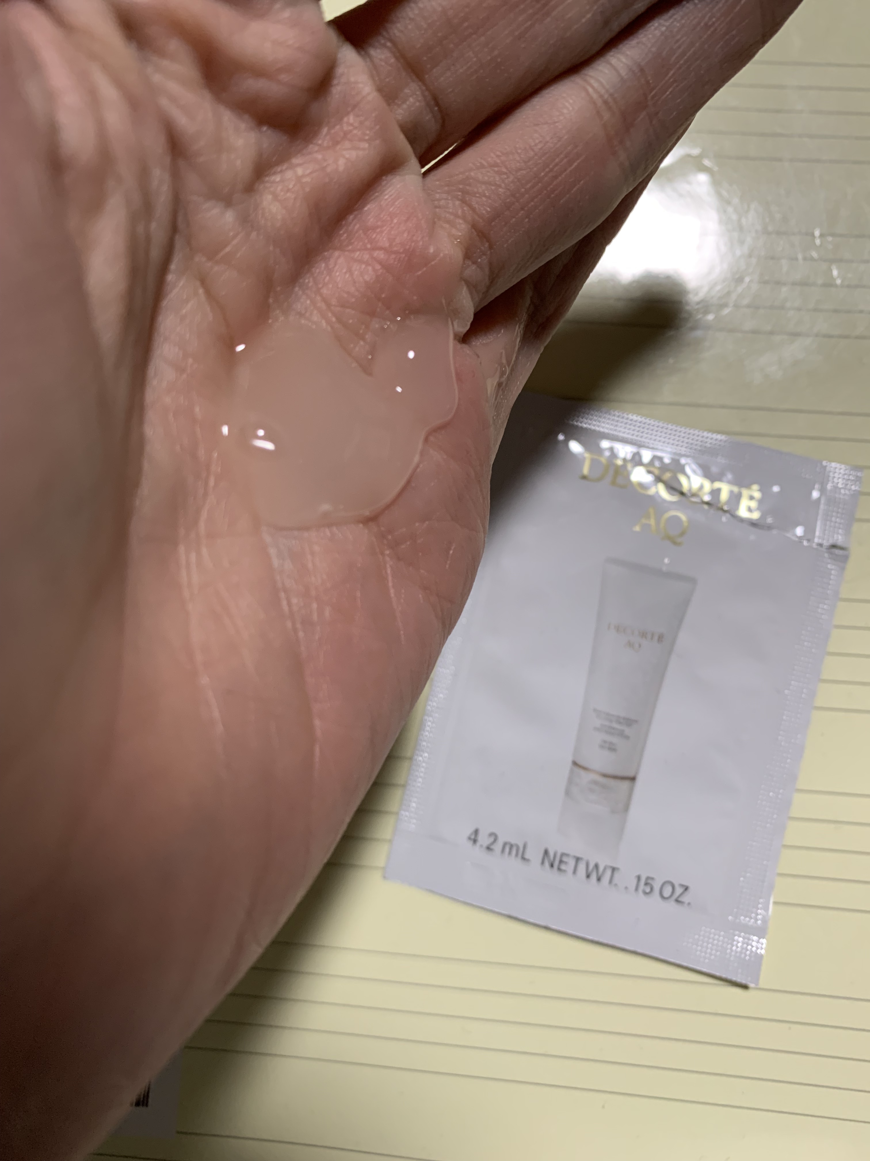 AQ ラディアンス ウォータリー ジェル クレンジング/DECORTÉ/クレンジングジェルを使ったクチコミ（3枚目）