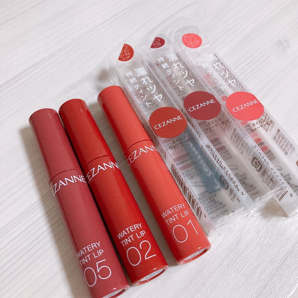 ウォータリーティントリップ/CEZANNE/リップティントを使ったクチコミ（1枚目）